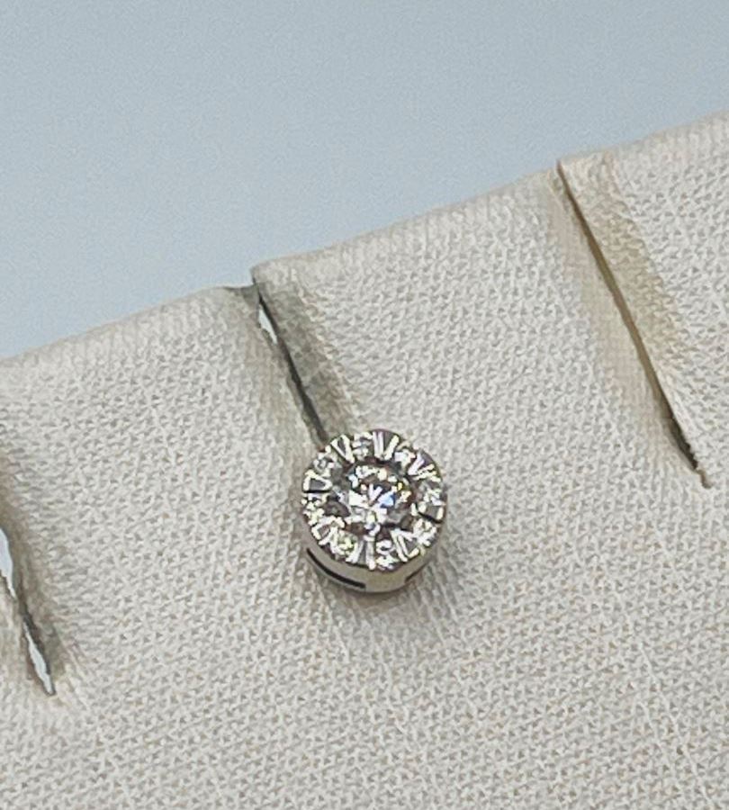 Серьги с бриллиантами 585° 0.51 г.