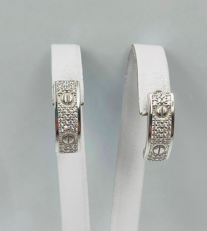Серебряные серьги 925° 5 г.