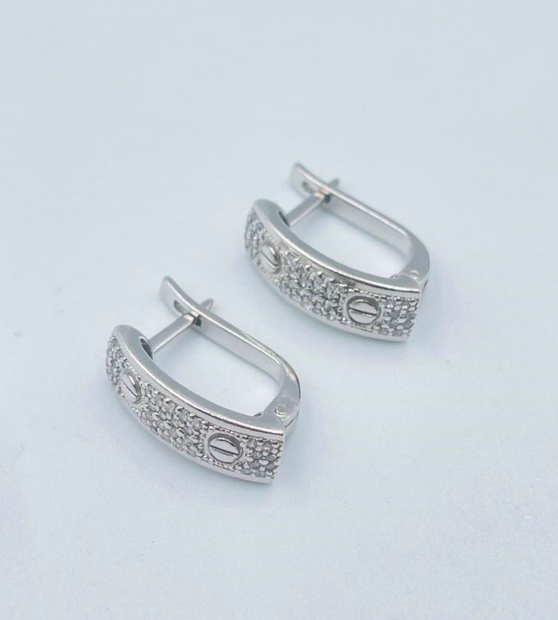 Серебряные серьги 925° 5 г.